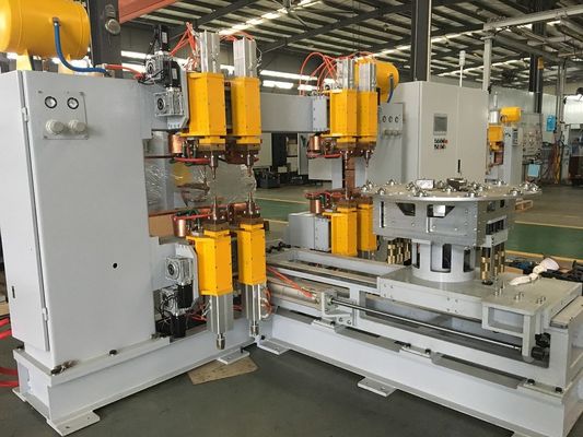 3 ขั้นตอนอัลลูมิเนียมจุด Welders Multi Head จุดเครื่องปั่นอัตโนมัติ