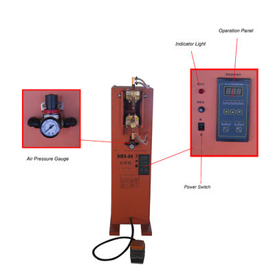 DN25 ความต้านทาน 25KVA Rocker Arm Spot เครื่องปั่นเท้าทํางาน